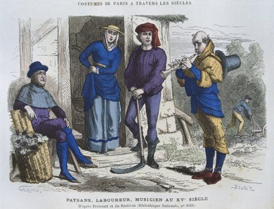 Contadino, lavoratore, musicista nel XV secolo, da 